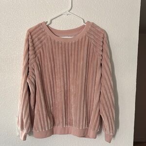 No Boundaries Pink Ribbed Sweater